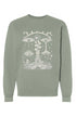 Paradoxical Perspective Premium Heavyweight Crewneck Sweatshirt with cosmic esoteric designs, 10 oz. cotton/poly blend, oversized fit, perfect for streetwear and exploring deep thoughts.